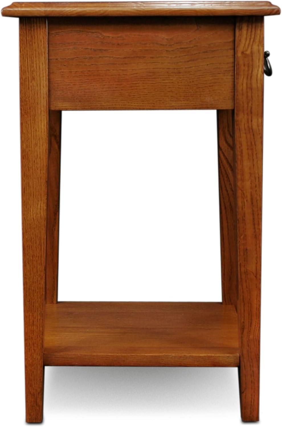 image:imageLeick Home 10032RS Mission Cabinet End Table Made with Solid Wood Side Table for Living Room Bedroom and Printer Stand Russet FinishMedium Oak