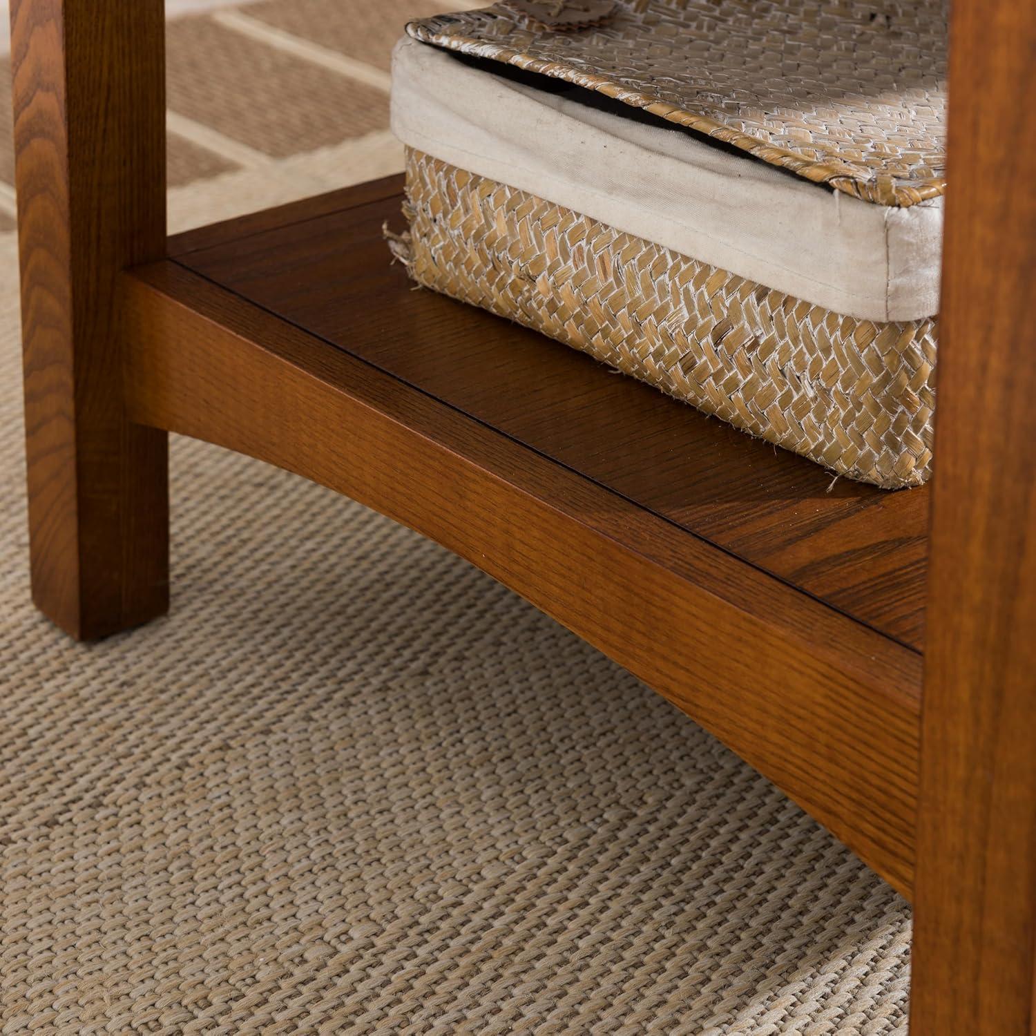 image:imageLeick Home 10504 Laurent Two Drawer Coffee Table with Shelf Chocolate CherryRusset
