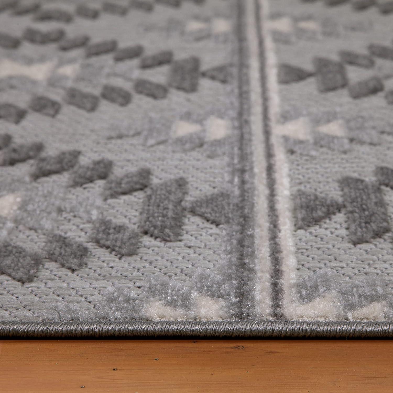 image:imageLeick Home 595462 Cirrido Southwestern Indoor Outdoor Area Rug Rectangle 4x6