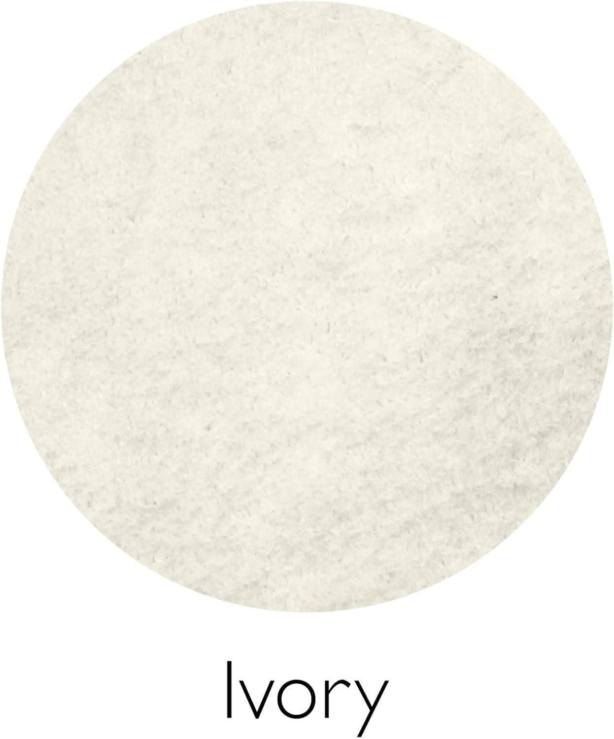 image:imageLeick Home 596015 Dagen Soft Shag Modern Rug Solid Beige Living Room Bedroom Area Rug Rectangle 67 x 96Cream