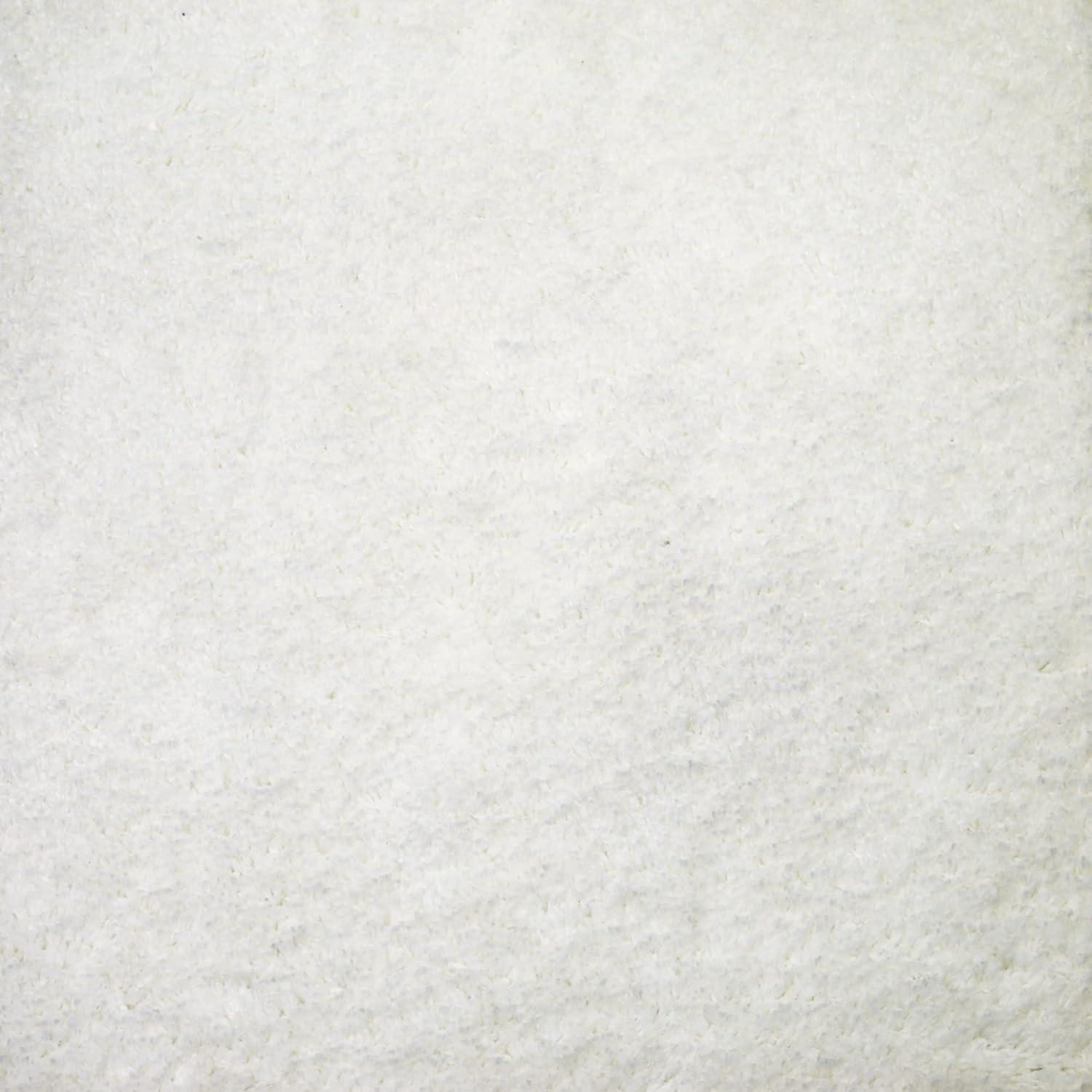 image:imageLeick Home 596015 Dagen Soft Shag Modern Rug Solid Beige Living Room Bedroom Area Rug Rectangle 67 x 96Cream