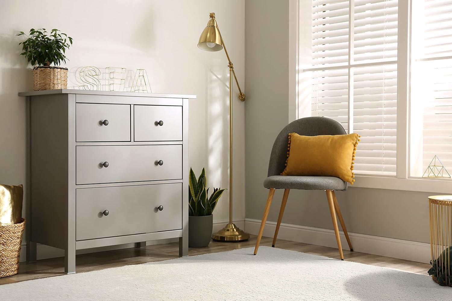 image:imageLeick Home 596015 Dagen Soft Shag Modern Rug Solid Beige Living Room Bedroom Area Rug Rectangle 67 x 96Cream