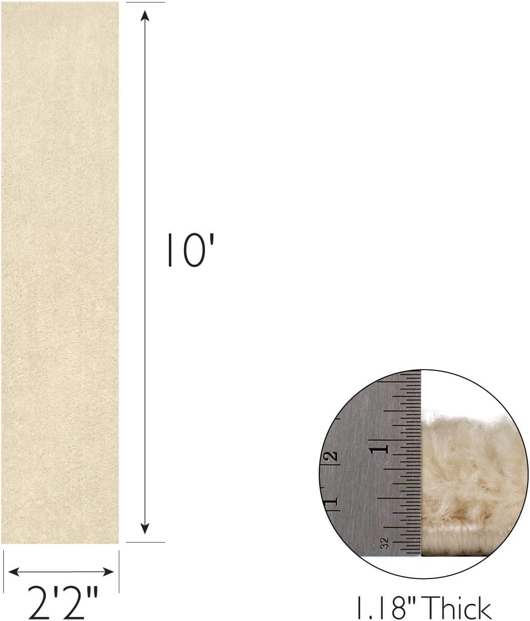 image:imageLeick Home 596015 Dagen Soft Shag Modern Rug Solid Beige Living Room Bedroom Area Rug Rectangle 67 x 96Cream