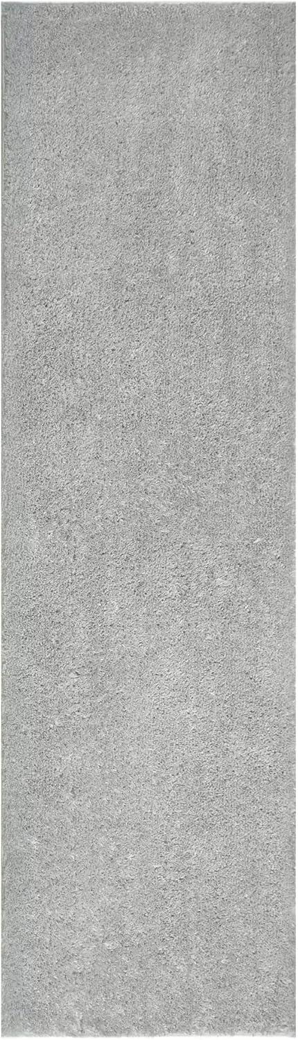 image:imageLeick Home 596015 Dagen Soft Shag Modern Rug Solid Beige Living Room Bedroom Area Rug Rectangle 67 x 96Grey