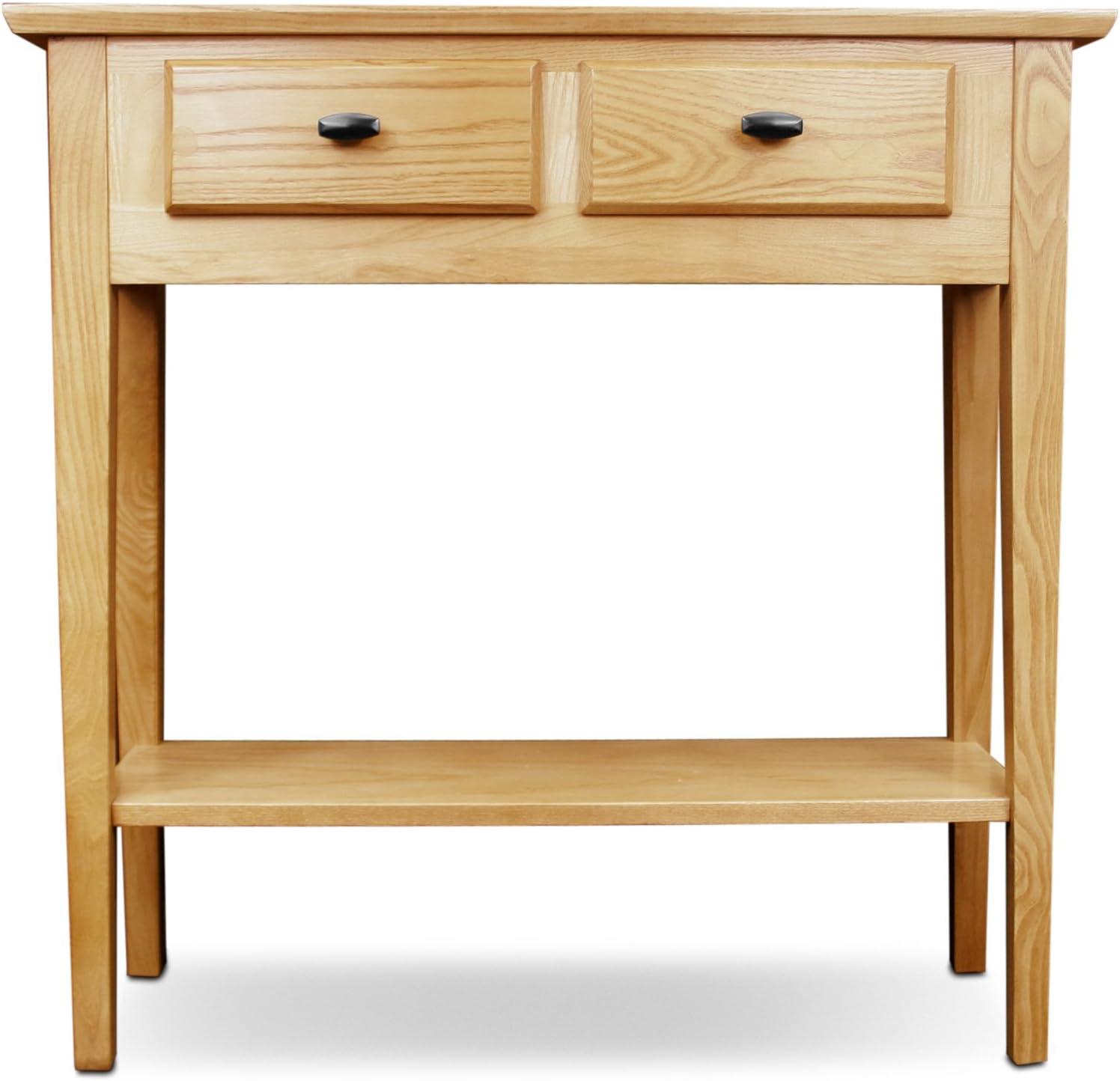 image:imageLeick Home Boa Console Table Solid Wood Bottom Display Shelf Narrow Depth EasyAssembly For Living RoomHallway Chocolate Cherry 380 in W x 140 in D x 300 in H 10332Desert Sands