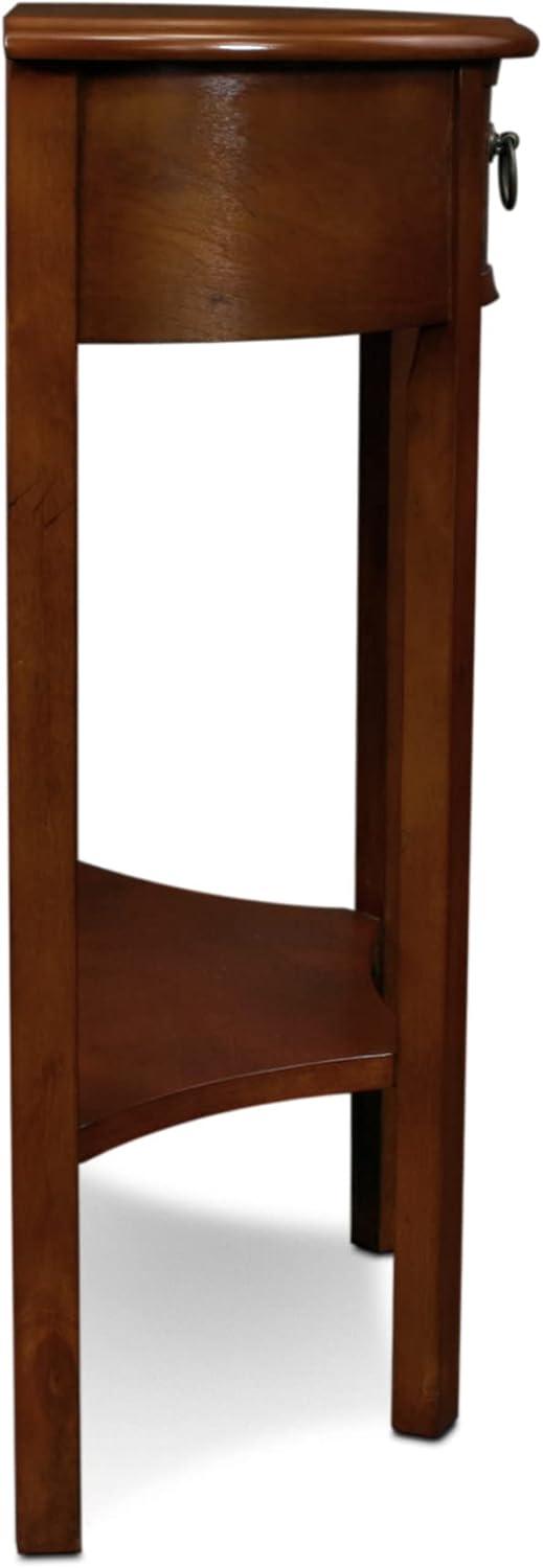 image:imageLeick Home Boa Console Table Solid Wood Bottom Display Shelf Narrow Depth EasyAssembly For Living RoomHallway Chocolate Cherry 380 in W x 140 in D x 300 in H 10332Pecan
