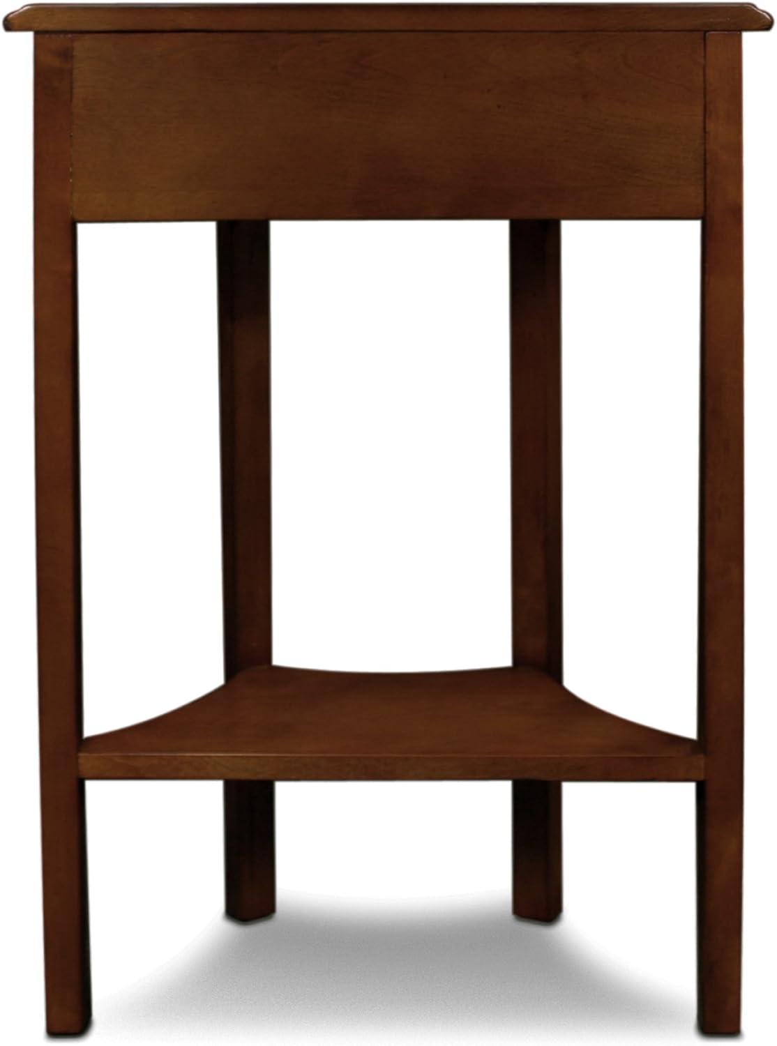 image:imageLeick Home Boa Console Table Solid Wood Bottom Display Shelf Narrow Depth EasyAssembly For Living RoomHallway Chocolate Cherry 380 in W x 140 in D x 300 in H 10332Pecan