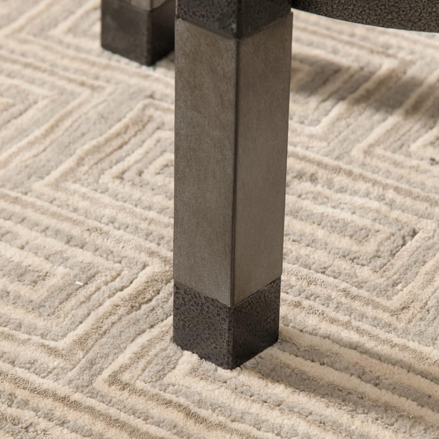 image:imageLeick Home Double Crossback Upholstered Counter Stool with Backrest for Kitchen or Dining Area Gray and Moss Green 2 Pack 10084GSMHBlack