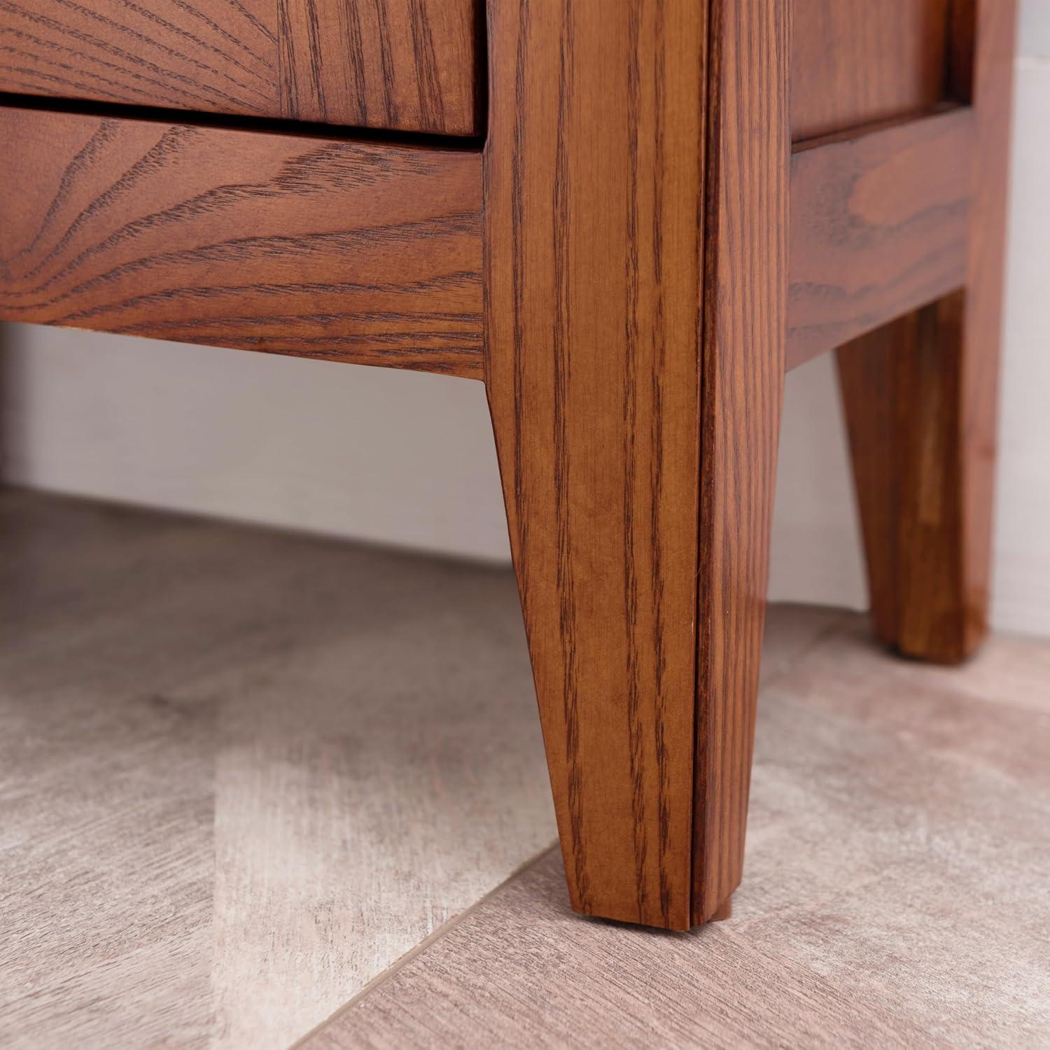image:imageLeick Home Mission Hall Console Table Solid Wood 2Door Storage with 1 Interior Shelf Slim Profile Easy Assembly Russet Brown 30 in L x 11 in D x 30 in H Small Entryway Cabinet 10001RSRusset