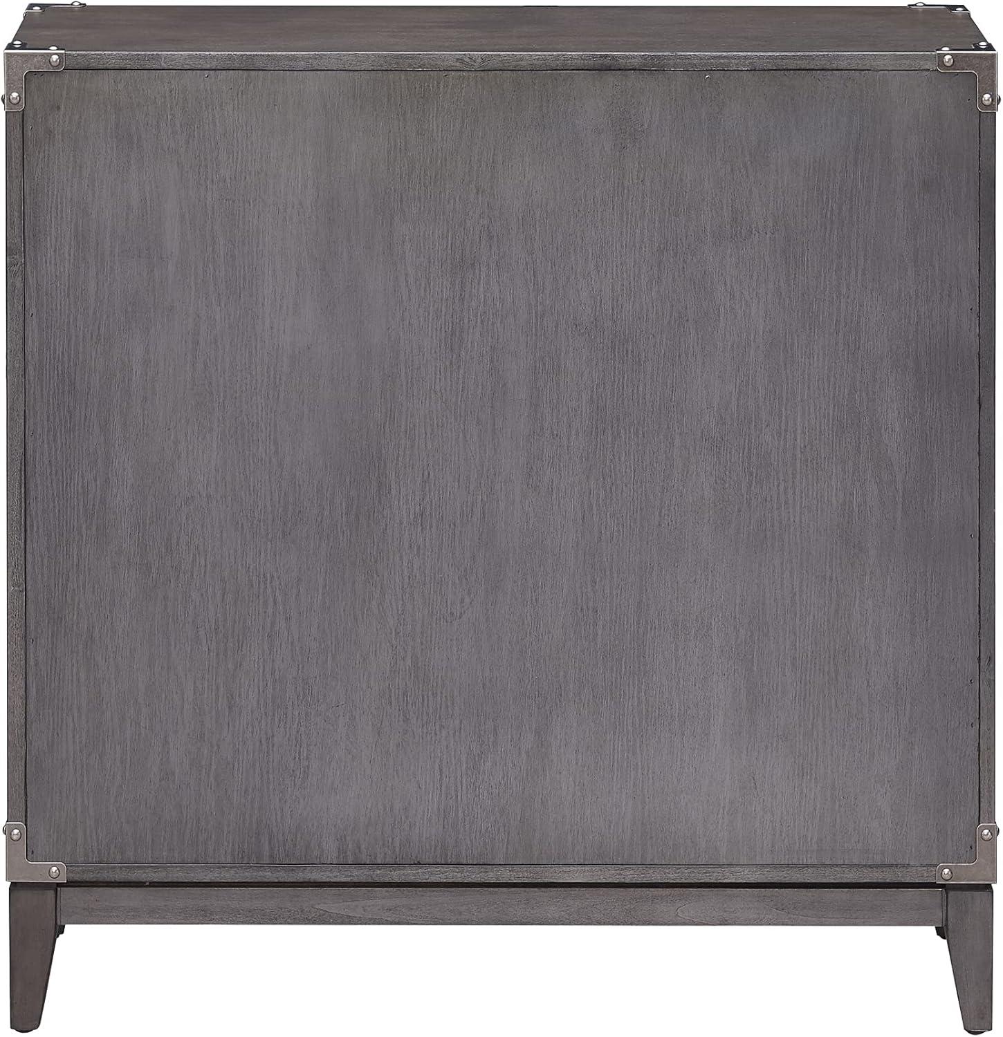 image:imageLeick Home Mission Hall Console Table Solid Wood 2Door Storage with 1 Interior Shelf Slim Profile Easy Assembly Russet Brown 30 in L x 11 in D x 30 in H Small Entryway Cabinet 10001RSAnthracite