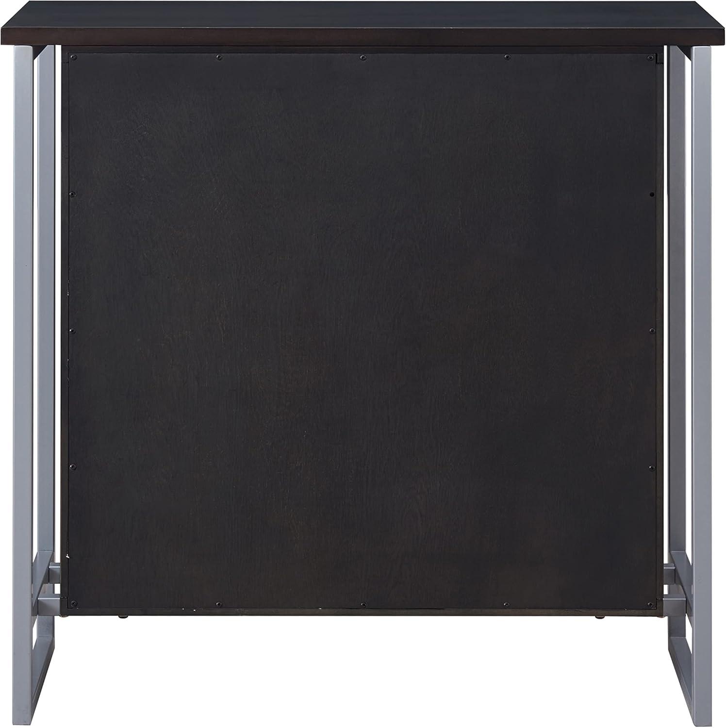image:imageLeick Home Mission Hall Console Table Solid Wood 2Door Storage with 1 Interior Shelf Slim Profile Easy Assembly Russet Brown 30 in L x 11 in D x 30 in H Small Entryway Cabinet 10001RSBlack