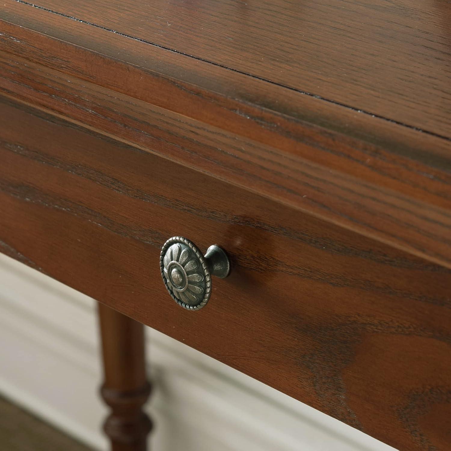 image:imageLeick Home Mission Office Desk Solid Wood with Drop Front Keyboard Drawer Mission Oak 82410Mission Oak