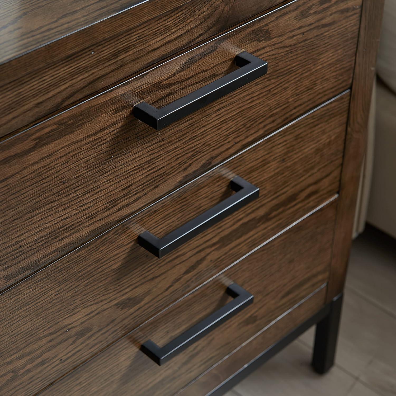 image:imageSalem Solid Wood Nightstand with Drawer and Shelf Medium Oak Brown Perfect for Bedrooms Living Rooms and Small Spaces Leick Home 9067MEDDistressed Riverstone