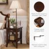 Leick Home 10032-RS Mission Cabinet End Table, Made with Solid Wood, Side Table for Living Room, Bedroom and Printer Stand, Russet Finish(Chocolate Cherry)