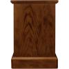 Leick Home 10032-RS Mission Cabinet End Table, Made with Solid Wood, Side Table for Living Room, Bedroom and Printer Stand, Russet Finish(Mission Oak)
