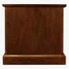 Leick Home 10032-RS Mission Cabinet End Table, Made with Solid Wood, Side Table for Living Room, Bedroom and Printer Stand, Russet Finish(Mission Oak)