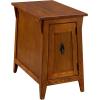 Leick Home 10032-RS Mission Cabinet End Table, Made with Solid Wood, Side Table for Living Room, Bedroom and Printer Stand, Russet Finish(Russet)
