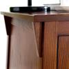 Leick Home 10032-RS Mission Cabinet End Table, Made with Solid Wood, Side Table for Living Room, Bedroom and Printer Stand, Russet Finish(Russet)