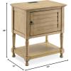Leick Home 10082-WA Two Drawer Mirrored Diamond Filigree X Base Nightstand Side Table, Walnut(Desert Sand)