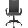 Leick Home 10115BL Apostrophe Office Desk Chair with Black Caster Base, Black Linen(Black Linen)