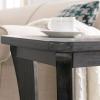 Leick Home 10305-RG Rustic Wire Brushed Driftwood Narrow Side Table with Shelf, Rustic Gray(Rustic Gray)
