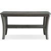 Leick Home 10305-RG Rustic Wire Brushed Driftwood Narrow Side Table with Shelf, Rustic Gray(Rustic Wire Brushed Driftwood)
