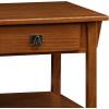 Leick Home 10504 Laurent Two Drawer Coffee Table with Shelf, Chocolate Cherry(Russet)