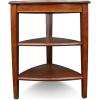 Leick Home 11407 Empiria One Drawer Side Table, Walnut and Foundry Bronze(Glazed Auburn)