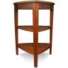 Leick Home 11407 Empiria One Drawer Side Table, Walnut and Foundry Bronze(Glazed Auburn)
