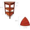 Leick Home 11407 Empiria One Drawer Side Table, Walnut and Foundry Bronze(Glazed Auburn)