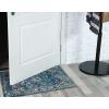 Leick Home 594184 Laraline Runner Vintage Turkish Medallion Collage Faded Fuchsia Living Room Bedroom Area Rug Runner 1’9″ x 5’11″(Blue)