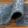 Leick Home 594184 Laraline Runner Vintage Turkish Medallion Collage Faded Fuchsia Living Room Bedroom Area Rug Runner 1’9″ x 5’11″(Blue)