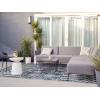 Leick Home 594994 Cusp Gray with Blue Moroccan Pattern Indoor Outdoor Area Rug Rectangle 7’10″x10′