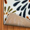 Leick Home 595421 Beam Flower Indoor Outdoor Area Rug Rectangle 6’7″x9’6″
