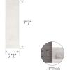 Leick Home 596015 Dagen Soft Shag Modern Rug Solid Beige Living Room Bedroom Area Rug Rectangle 6’7″ x 9’6″(Cream)