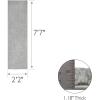 Leick Home 596015 Dagen Soft Shag Modern Rug Solid Beige Living Room Bedroom Area Rug Rectangle 6’7″ x 9’6″(Grey)
