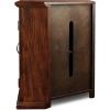 Leick Home 82285 Mission Corner TV Stand Made from Solid Wood, One Door and Adjustable Shelf, for 50″ TVs, Mission Oak(Burnished Oak / Black)
