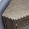 Leick Home 82285 Mission Corner TV Stand Made from Solid Wood, One Door and Adjustable Shelf, for 50″ TVs, Mission Oak(Gray / Pewter)