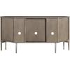 Leick Home 82285 Mission Corner TV Stand Made from Solid Wood, One Door and Adjustable Shelf, for 50″ TVs, Mission Oak(Gray / Pewter)
