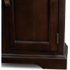 Leick Home 82360 Solid Wood Mission Oak Four Door TV Stand For 65″ TVs Universal TV Console Living Room Storage Shelves Entertainment Center, Mission Oak(Chocolate Cherry / Bronze)