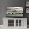 Leick Home 85162 TV Stand with Bookshelf Storage, for 65″ TV’s, Cottage White(Cottage White)