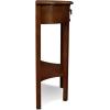 Leick Home Boa Console Table, Solid Wood, Bottom Display Shelf, Narrow Depth, Easy-Assembly, For Living Room/Hallway, Chocolate Cherry, 38.0 in. W x 14.0 in. D x 30.0 in. H, 10332(Pecan)