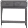 Leick Home Boa Console Table, Solid Wood, Bottom Display Shelf, Narrow Depth, Easy-Assembly, For Living Room/Hallway, Chocolate Cherry, 38.0 in. W x 14.0 in. D x 30.0 in. H, 10332(Anthracite)