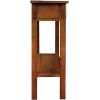 Leick Home Boa Console Table, Solid Wood, Bottom Display Shelf, Narrow Depth, Easy-Assembly, For Living Room/Hallway, Chocolate Cherry, 38.0 in. W x 14.0 in. D x 30.0 in. H, 10332(Russet)