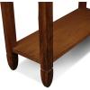 Leick Home Boa Console Table, Solid Wood, Bottom Display Shelf, Narrow Depth, Easy-Assembly, For Living Room/Hallway, Chocolate Cherry, 38.0 in. W x 14.0 in. D x 30.0 in. H, 10332(Rustic Oak)