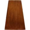 Leick Home Laurent End Table, Solid Wood, Wedge Shape, with Shelf, for Living Room and Small Spaces, Gray, 10502-GR(Rustic Oak)
