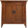 Leick Home Mission Hall Console Table, Solid Wood, 2-Door Storage with 1 Interior Shelf, Slim Profile, Easy Assembly, Russet Brown, 30 in L x 11 in D x 30 in H, Small Entryway Cabinet, 10001-RS(Russet)