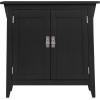 Leick Home Mission Hall Console Table, Solid Wood, 2-Door Storage with 1 Interior Shelf, Slim Profile, Easy Assembly, Russet Brown, 30 in L x 11 in D x 30 in H, Small Entryway Cabinet, 10001-RS(Slate)