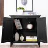 Leick Home Mission Hall Console Table, Solid Wood, 2-Door Storage with 1 Interior Shelf, Slim Profile, Easy Assembly, Russet Brown, 30 in L x 11 in D x 30 in H, Small Entryway Cabinet, 10001-RS(Slate)