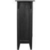 Leick Home Mission Hall Console Table, Solid Wood, 2-Door Storage with 1 Interior Shelf, Slim Profile, Easy Assembly, Russet Brown, 30 in L x 11 in D x 30 in H, Small Entryway Cabinet, 10001-RS(Slate)